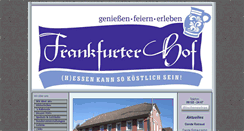 Desktop Screenshot of frankfurterhof.com